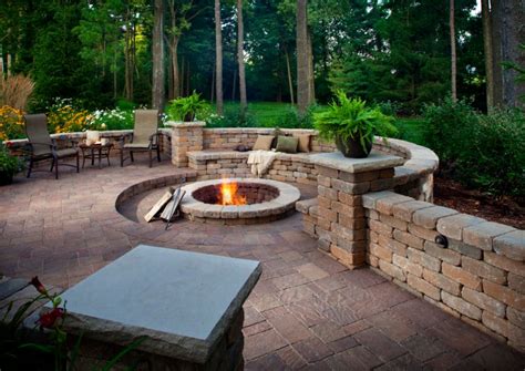 22 Extraordinary Built In Firepit Home Decoration Style And Art Ideas