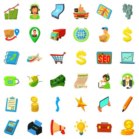 Businessman Icons Set Icon Cartoon Background Businessman Man