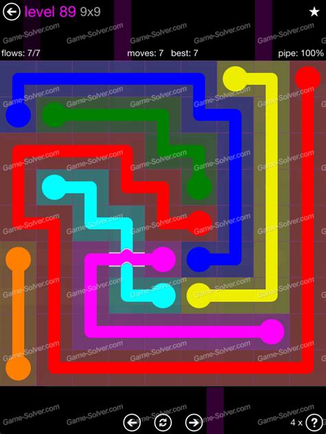 Flow Bridges 9x9 Mania Level 89 Game Solver