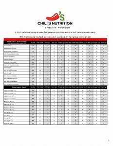 Chili S Menu Nutrition Facts Drinks Besto Blog