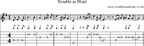Guitar Tab And Sheet Music For Trouble In Mind