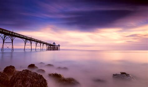 Wallpaper Sinar Matahari Pemandangan Matahari Terbenam Laut Batu