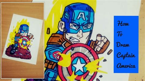 How To Draw Captain America How To Draw Avengers Endgame Youtube