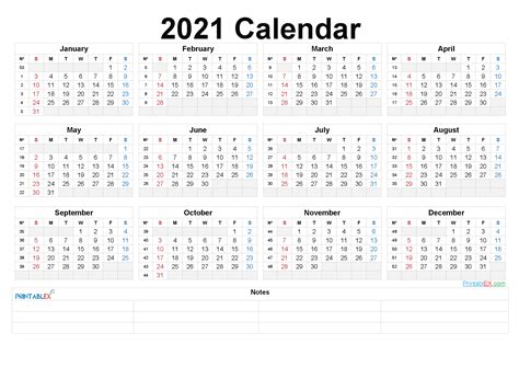 Printable 2021 Yearly Calendar With Week Numbers 21ytw203
