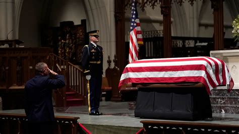 Strained Civility On Show At State Funeral For George Hw Bush Us News
