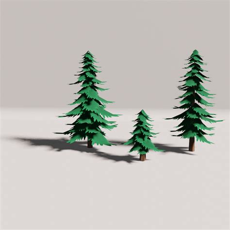 Artstation Pine Tree 3d Model