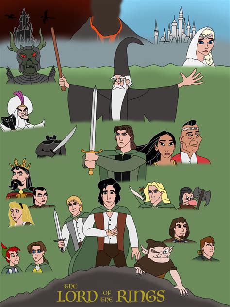 Lord Of The Rings Disney Style By Andrewblackpanther On Deviantart