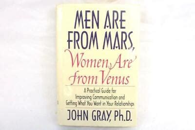 Men Are From Mars Women Are From Venus By John Gray Ph D Hardback