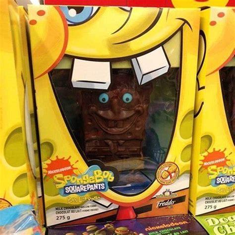 Chocolate Spongebob X Post From R2healthbars Oddlyterrifying