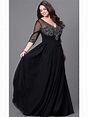 black evening dresses plus size photo - 1