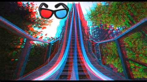 3d Roller Coaster Video 3d Anaglyph Redcyan Full Hd 1080p Pov Ride Roller Coaster Roller 3d