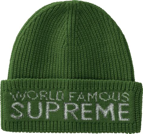 Supreme World Famous Beanie Dark Green Fw20
