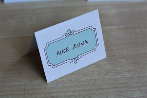 Select a font and a graphics template from our selection, enter your names and generate a pdf with crop marks (example) and you are ready to go. amy j. delightful blog: PRINTABLE note cards/place cards/ gift tags...