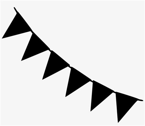 Flag Party Decorator Svg Png Icon Free Download Black And White Party