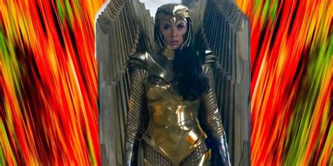 Wonder Woman 1984 Gold Eagle Armor Fully Revealed In New