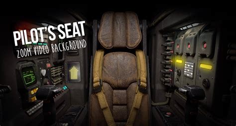 Pilots Seat Animated Virtual Background Instant Digital Download Video