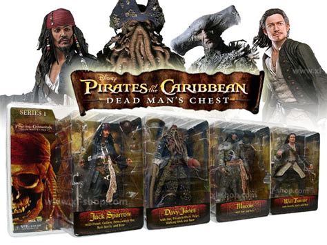 Neca Pirates Of The Caribbean Dead Mans Chest Series 1 Set Of 4