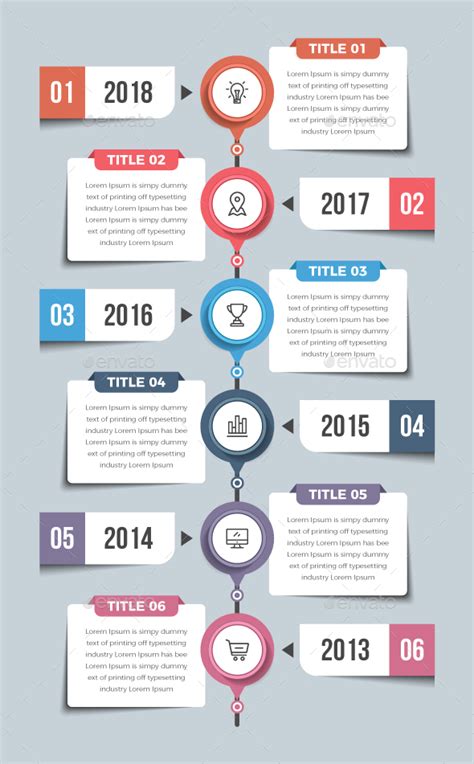 Vertical Timeline Infographics By Designsky Graphicriver