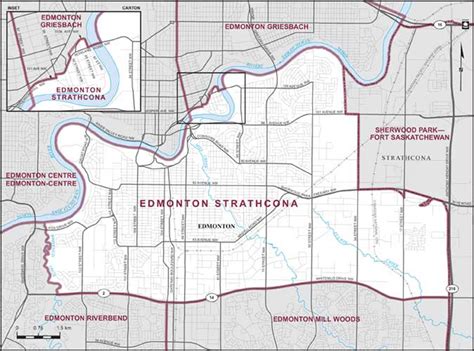 Edmonton Strathcona Existing Boundaries Federal Electoral Districts