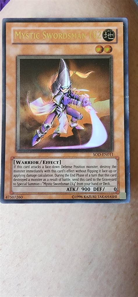 Mystic Swordsman Lv2 Ultimate Rare Ungraded Yugioh Soul Of The