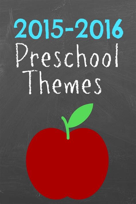 2015 Preschool Themes More Excellent Me