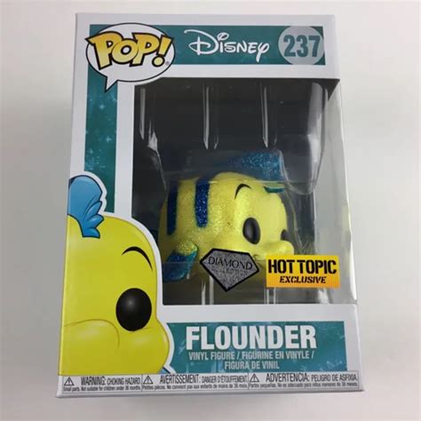 Funko Pop Flounder Diamond Glitter Hot Topic Exclusive Disney Little