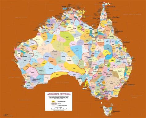 Australia Aborigena Mappa Aborigeni Mappa Di Australia Australia E