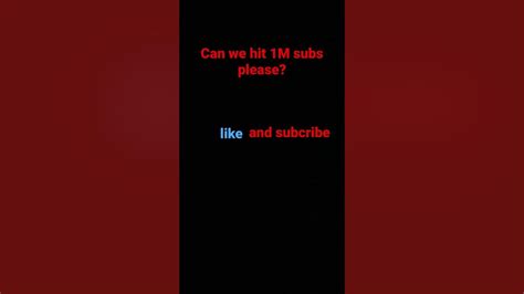 Video Can We Hit 1m Youtube