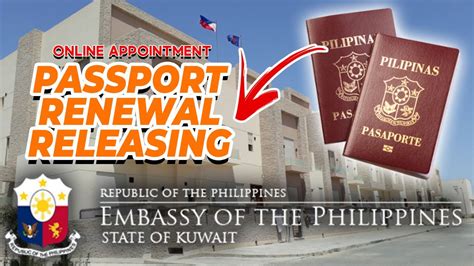 🇰🇼 Online Appointment On Passport Renewal Philippine Embassy Kuwait Youtube