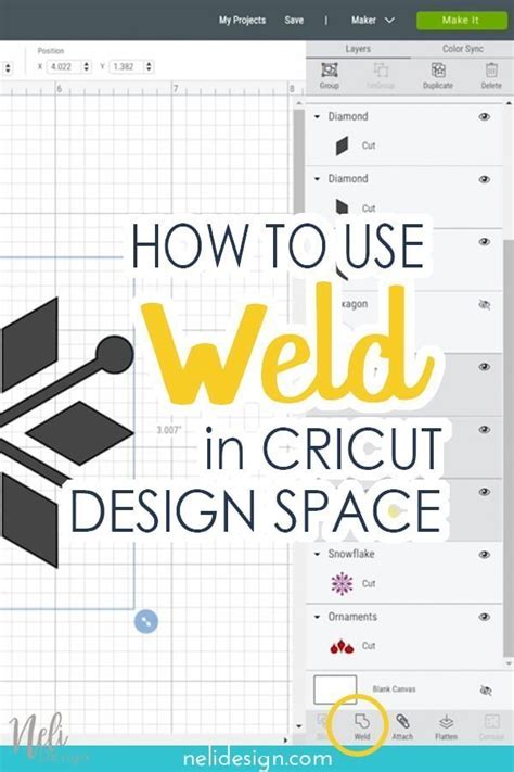 How To Use Weld In Cricut Design Space NeliDesign
