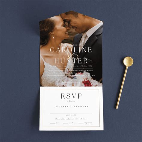 Wedding Invitations With Rsvp Attached Yes Youll Love Them