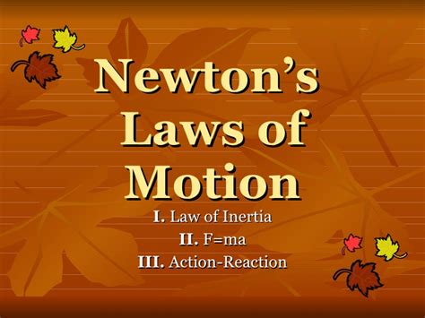 Newtons Laws Of Motion Online Science Notes