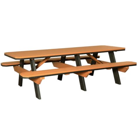 Summerside Amish Picnic Table With Benches Poly Cabinfield