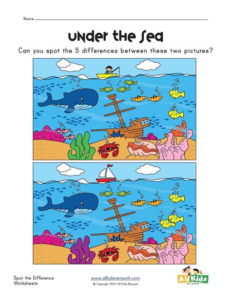 Free Spot The Difference Printables