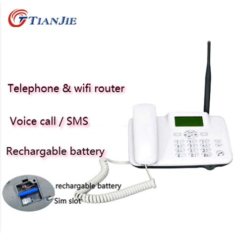 2g3g4g Cordless Gsmlte Sim Card Fixed Phone Cordless Desk Phone