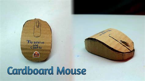 How To Make Mouse From Cardboard Cardboard Mouse Youtube