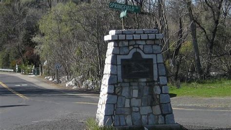 Springfield No 432 California Historical Landmark Sierra Nevada