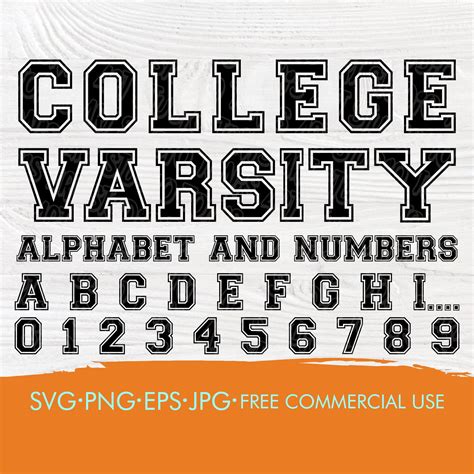 Varsity Font Svg College Font Svg Varsity Alphabet Svg Etsy Uk