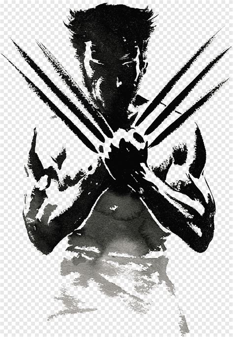 Black And Gray Marvel Wolverine Stencil Painting Wolverine Rogue High