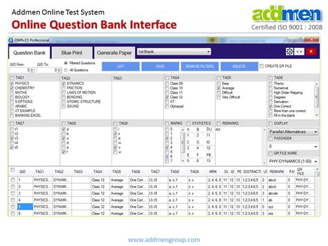 30 ques | 55 min. Online Question Bank Software