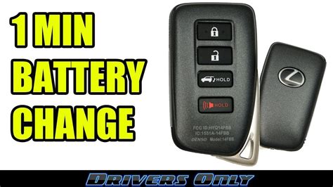 Lexus Key FOB Battery Replacement Smart Key Remote RX 350 NX 300