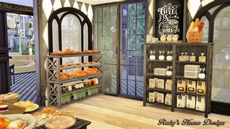 Sims 4 Bakery Display Cc