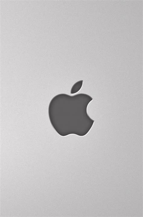 Black Apple Logo On Grey Background Hd Wallpaper