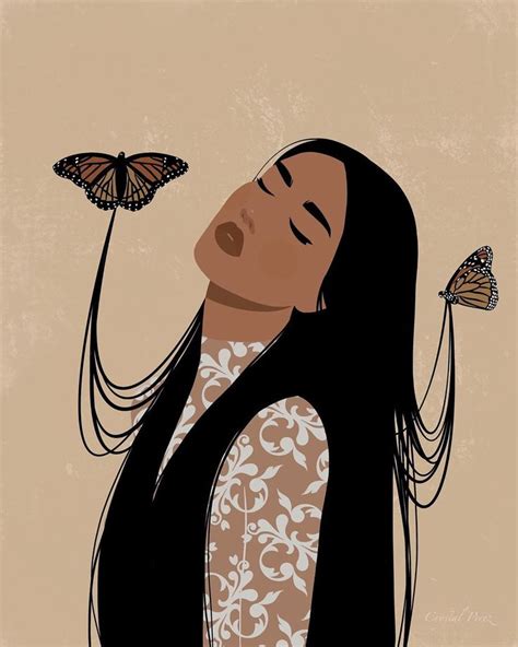 Crystal Perez Illustrationss Instagram Post ‘inner Peace🤎 I Wish