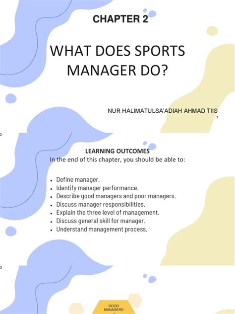 Chapter 2 What Does Sports Manager Do Pdf Goal Cognitive Science