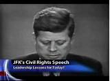 Images of Jfk Civil Rights Speeches