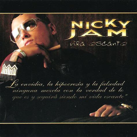Carátula Frontal de Nicky Jam Vida Escante Portada