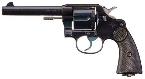 Pre Wwi Colt New Service 45 Lc Revolver Wholster