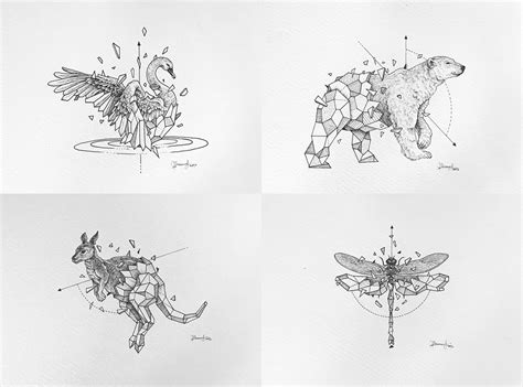 Kerby Rosanes Illustrator Portfolio Geometric Beasts