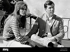 Raquel Welch and husband Patrick Curtis in Spain during a break in ...